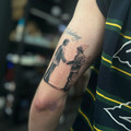 custom fine-line tattoo by Estelle at Have Faith Tattoo Bath