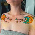 custom fine-line tattoo by Estelle at Have Faith Tattoo Bath