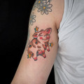 custom fine-line tattoo by Estelle at Have Faith Tattoo Bath