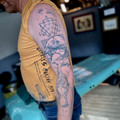 custom traditional tattoo by Estelle at Have Faith Tattoo Bath