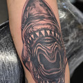 black and grey tattoo by Jo at Have Faith Tattoo Bath