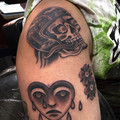 black and grey tattoo by Jo at Have Faith Tattoo Bath