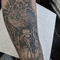 black and grey tattoo by Jo at Have Faith Tattoo Bath