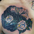 black and grey tattoo by Jo at Have Faith Tattoo Bath