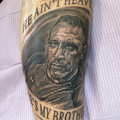 black and grey tattoo by Jo at Have Faith Tattoo Bath