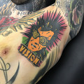 black and grey tattoo by Jo at Have Faith Tattoo Bath