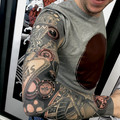 black and grey tattoo by Jo at Have Faith Tattoo Bath