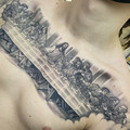black and grey tattoo by Jo at Have Faith Tattoo Bath