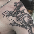 black and grey tattoo by Jo at Have Faith Tattoo Bath