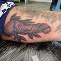 black and grey tattoo by Jo at Have Faith Tattoo Bath
