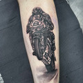 black and grey tattoo by Jo at Have Faith Tattoo Bath