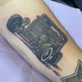 black and grey tattoo by Jo at Have Faith Tattoo Bath
