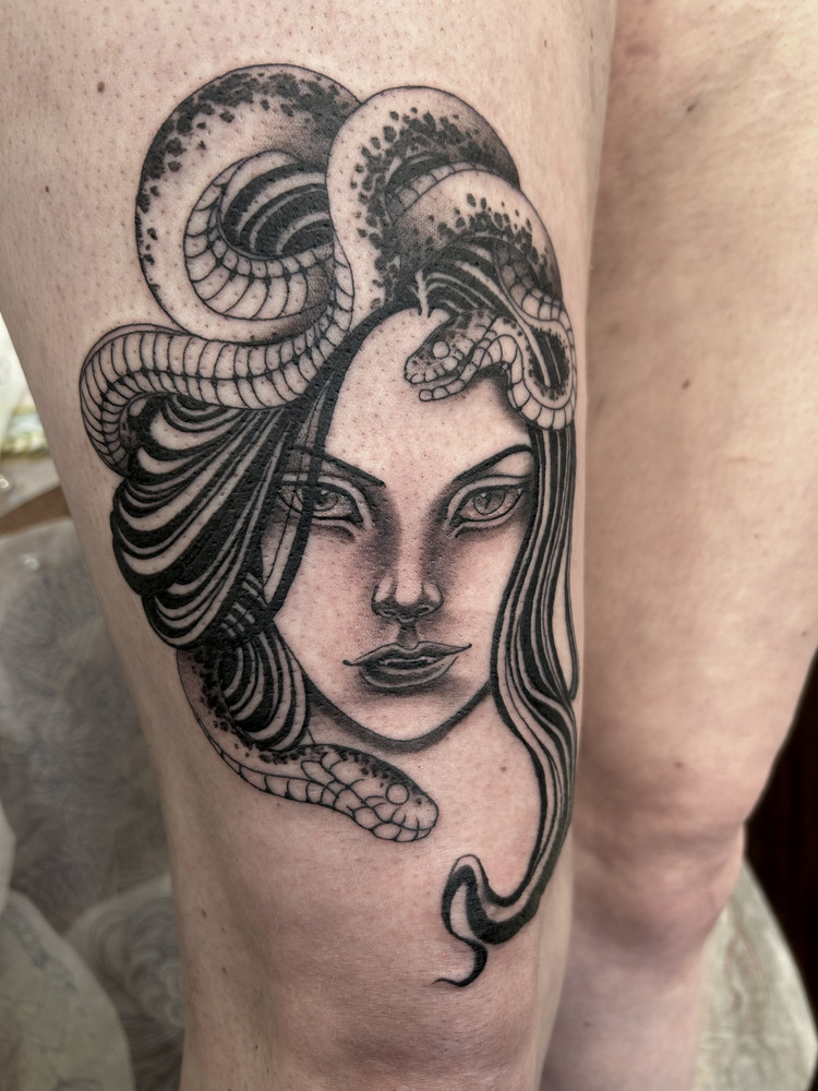 Fine-Line Realism, Japanese Traditional, and Precision Illustrative Ink tattoo work by Lottie at Have Faith Tattoo Bath
