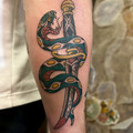 black and grey tattoo by Lottie at Have Faith Tattoo Bath
