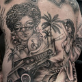black and grey tattoo by Lottie at Have Faith Tattoo Bath