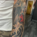 black and grey tattoo by Lottie at Have Faith Tattoo Bath