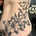 black and grey tattoo by Lottie at Have Faith Tattoo Bath