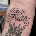 black and grey tattoo by Lottie at Have Faith Tattoo Bath