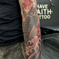 fine-line tattoo by Lottie at Have Faith Tattoo Bath