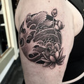fine-line tattoo by Lottie at Have Faith Tattoo Bath
