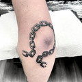 script tattoo by Will at Have Faith Tattoo Bath