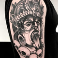 script tattoo by Will at Have Faith Tattoo Bath